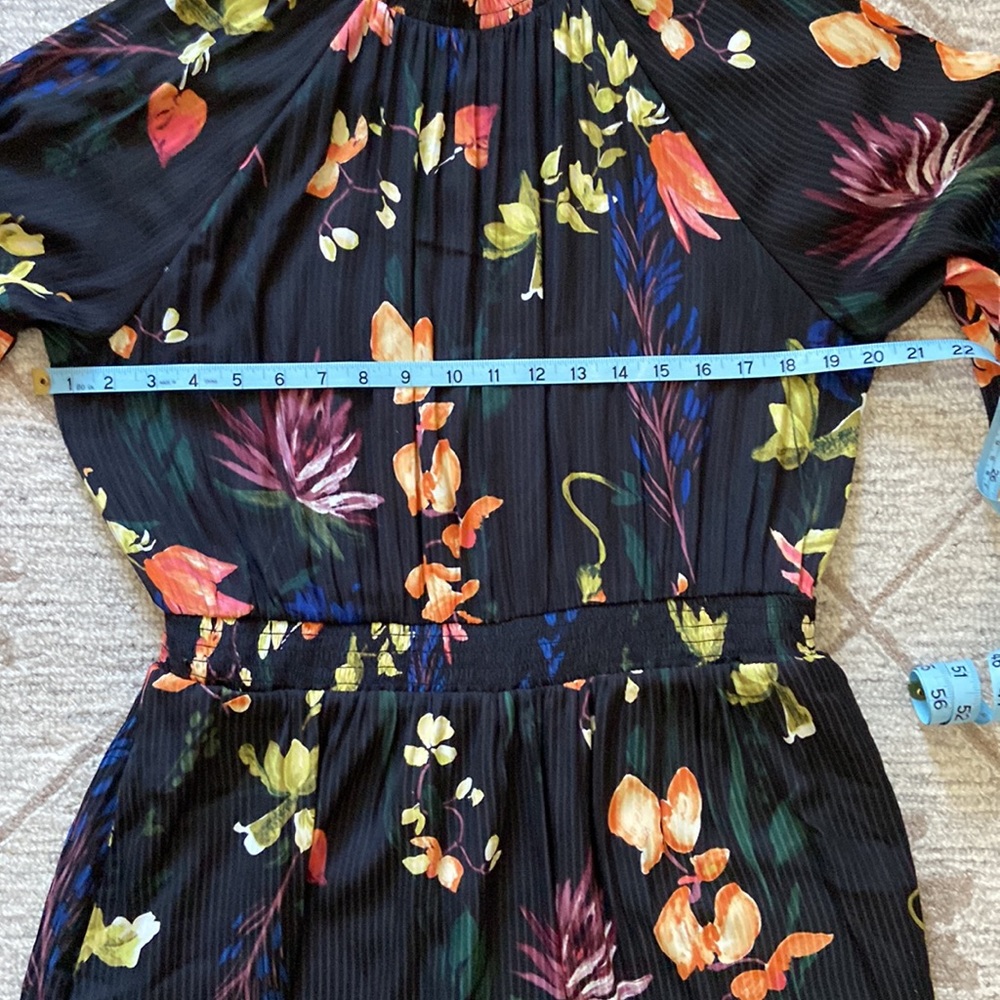 a new day Black Floral Midi Dress - Picture 3 of 9